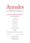 Annales histoire sciences sociales, 2021, no 04